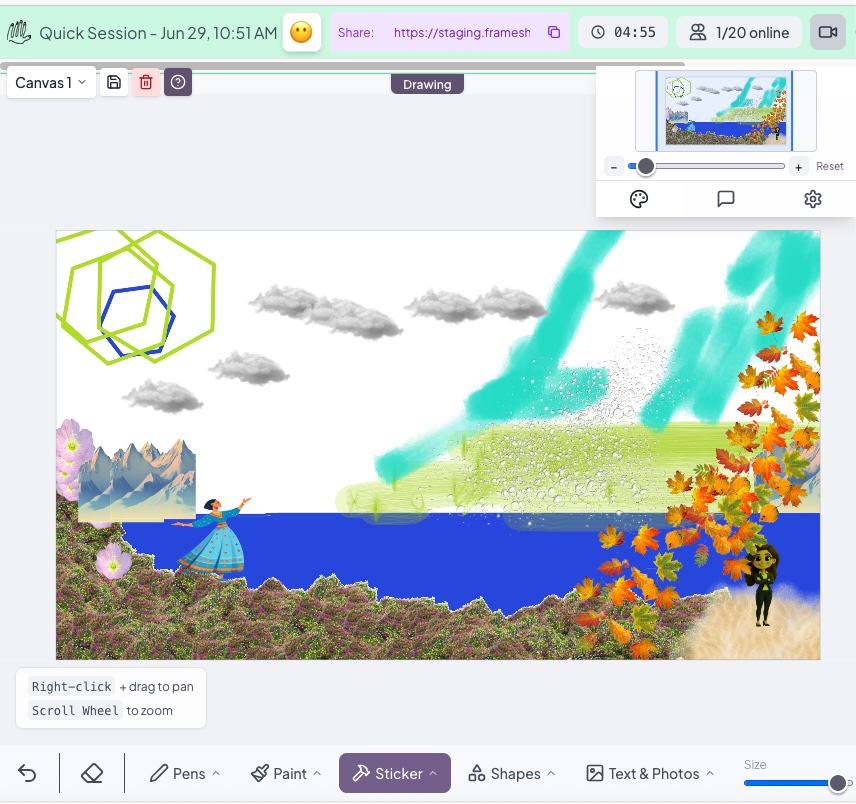 FrameShare collaborative canvas